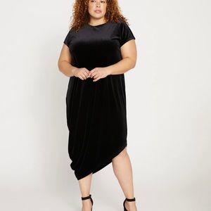 Black Velvet Geneva dress by Universal Standard XS - 6/8 - new